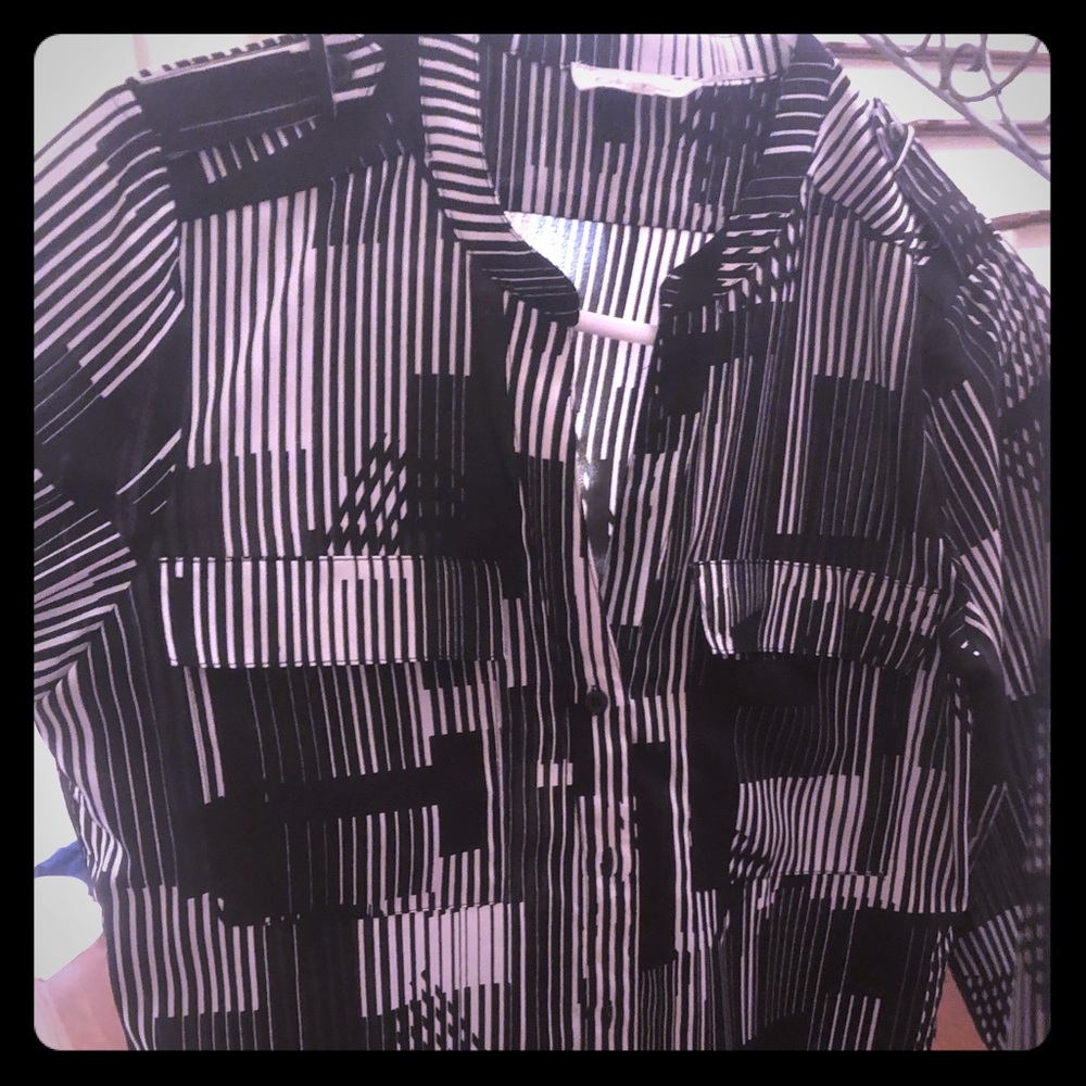 Calvin Klein button down blouse. Small